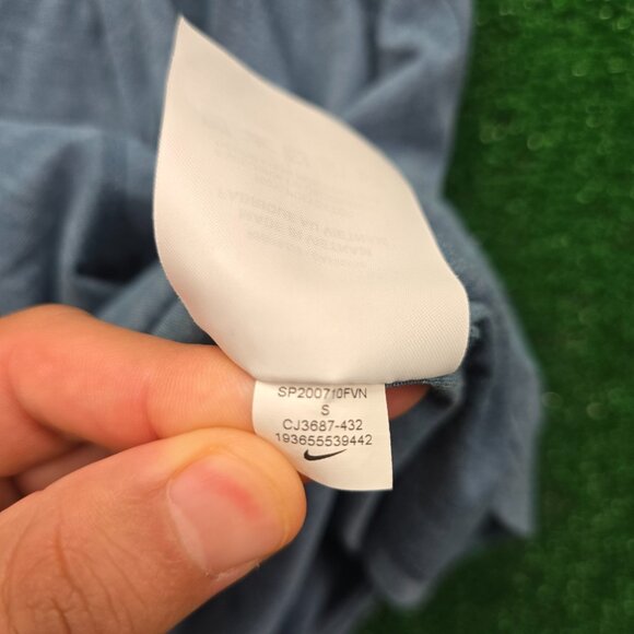 Nike Tank Top Womens Small Blue Sleeveless Dri-Fit Yoga Workout Twist Running - Picture 7 of 8